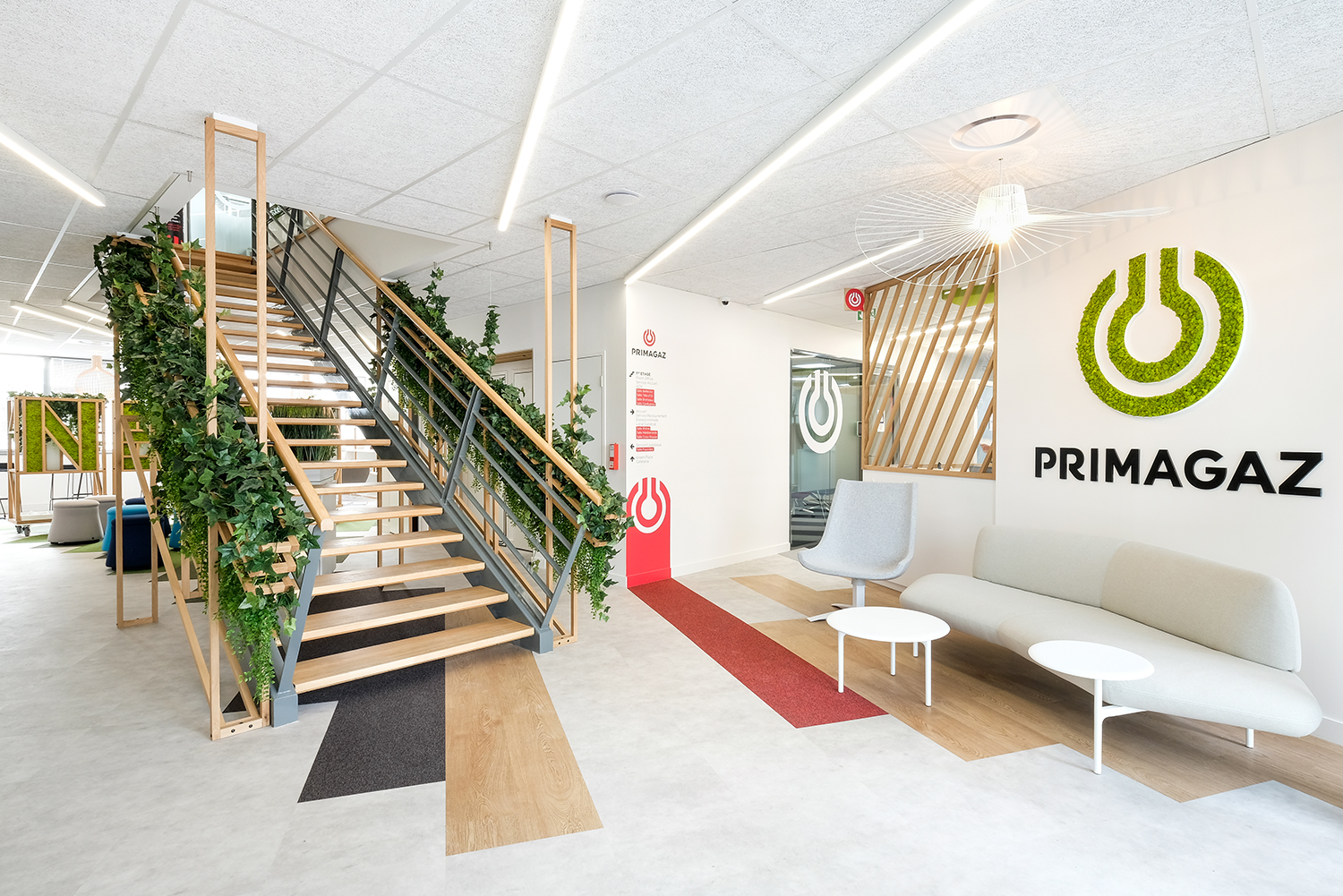 entrance hall of primagaz offices