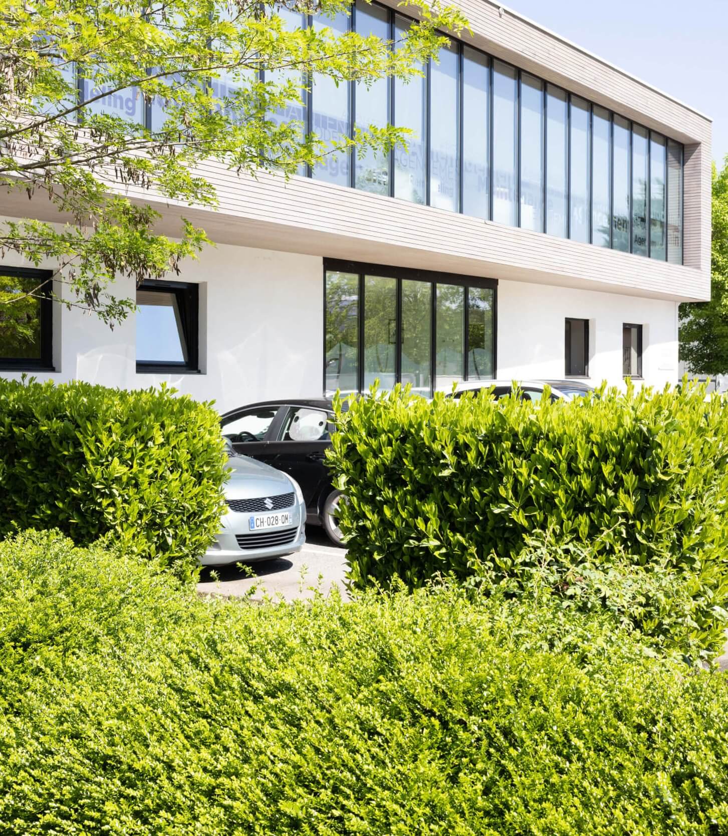 Espace4 : façade du siège de l'entreprise